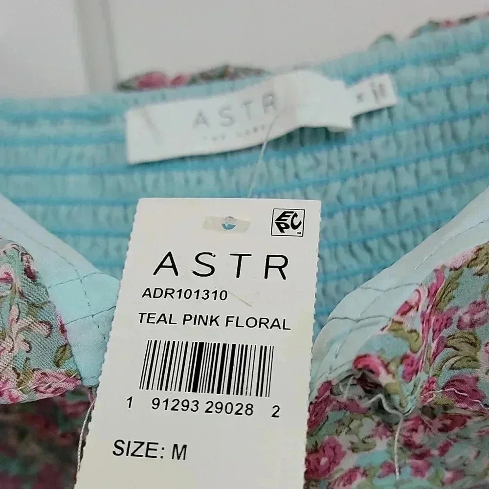 ASTR The Label OFF SHOULDER RUCHED FLORAL MINI DRESS - Picture 8 of 10
